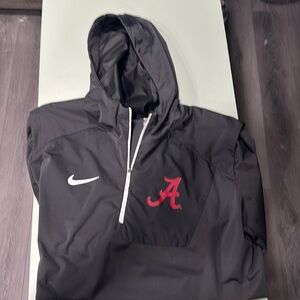 Nike Alabama Crimson Tide Quarter-Zip Windbreaker with hood